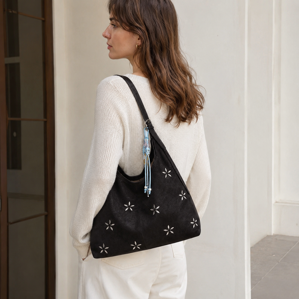 Violette Floral Bucket Bag for Women | Asverra