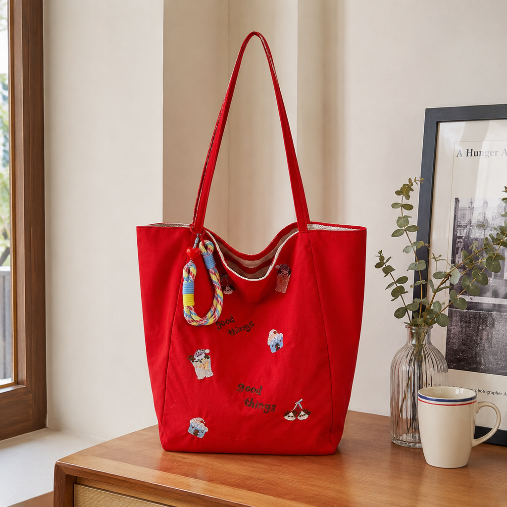 Fioratta Embroidered Tote Bag for Women | Asverra
