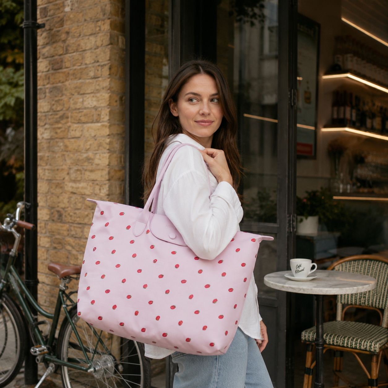 Fraiselle Strawberry Tote Bag for Women | Asverra