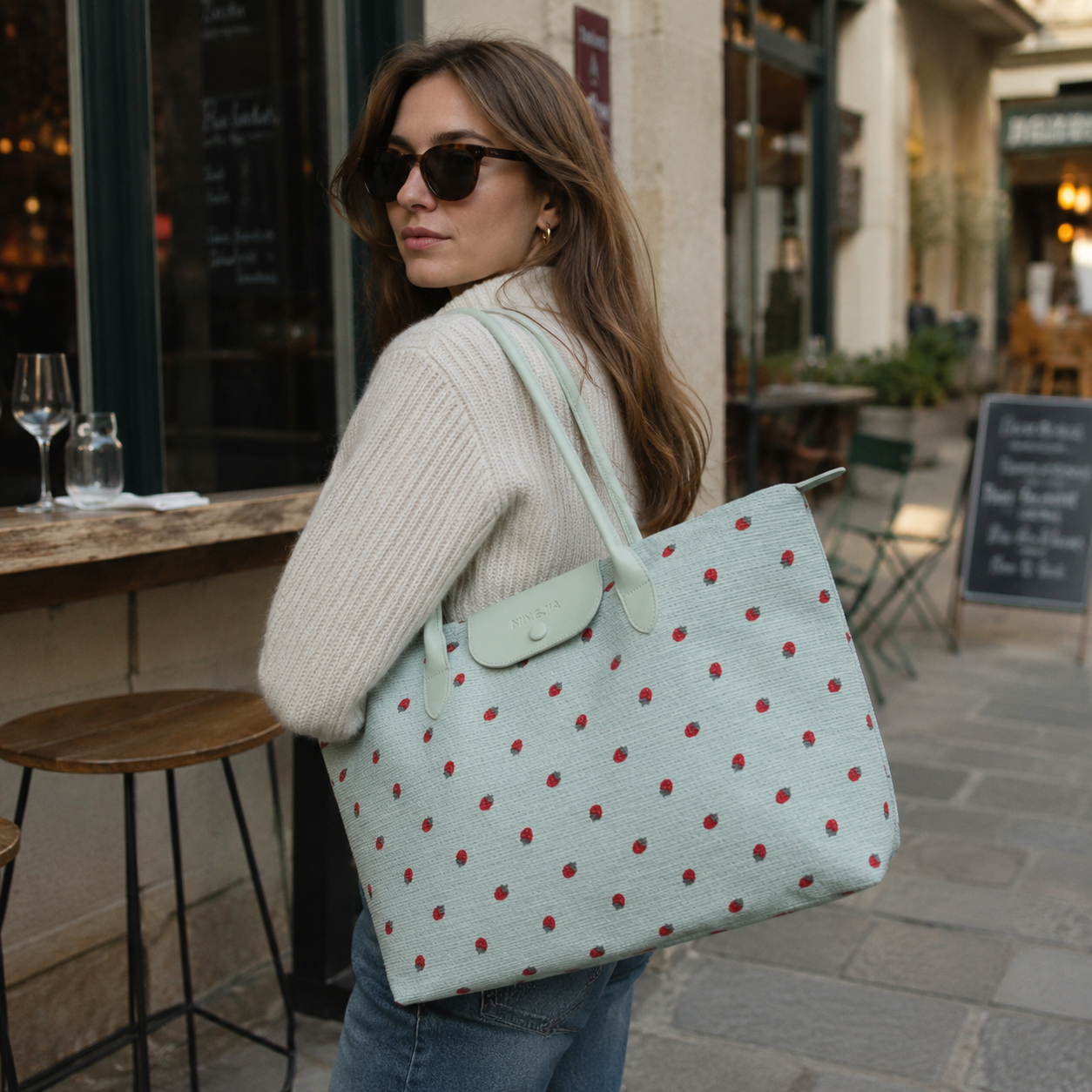 Fraiselle Strawberry Tote Bag for Women | Asverra