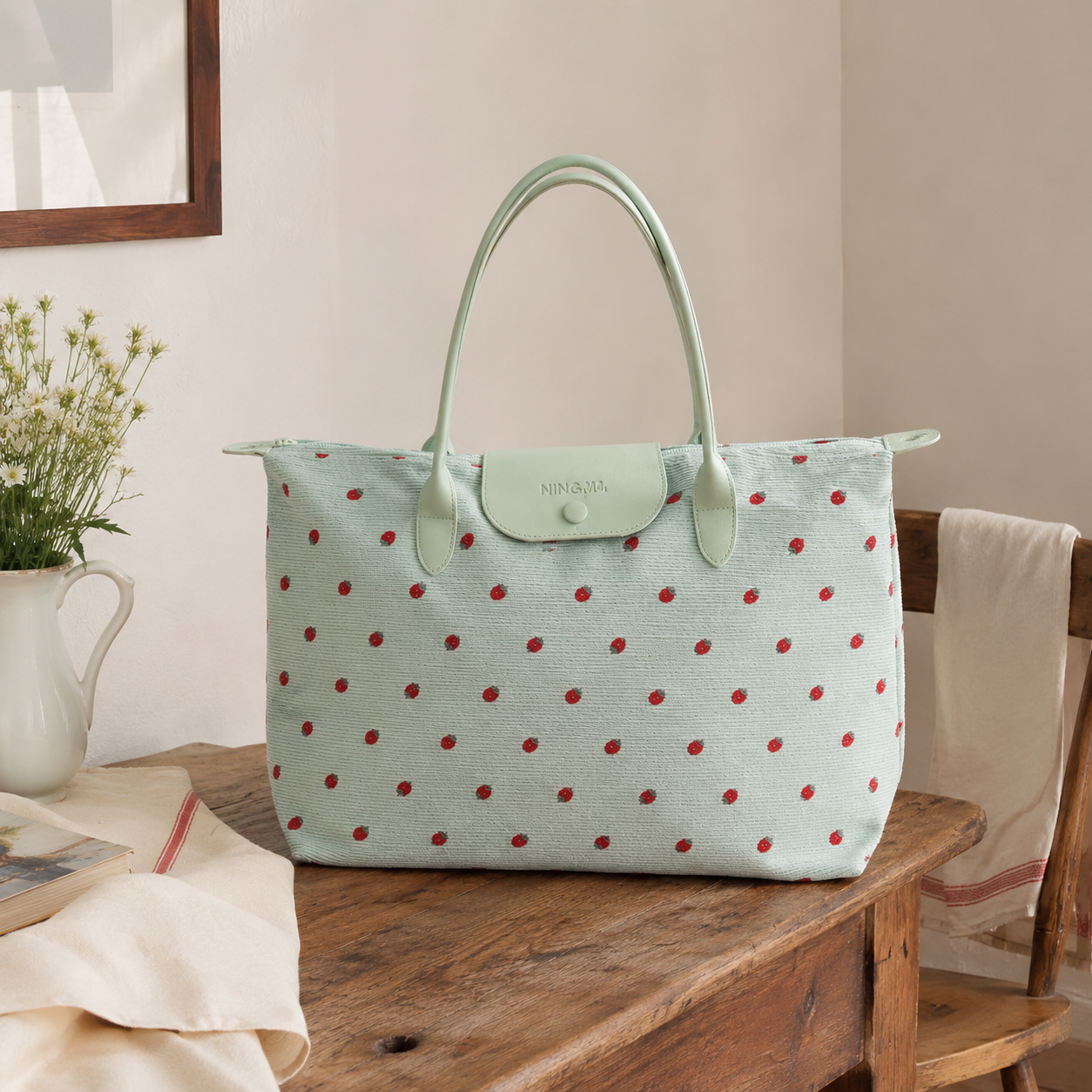 Fraiselle Strawberry Tote Bag for Women | Asverra