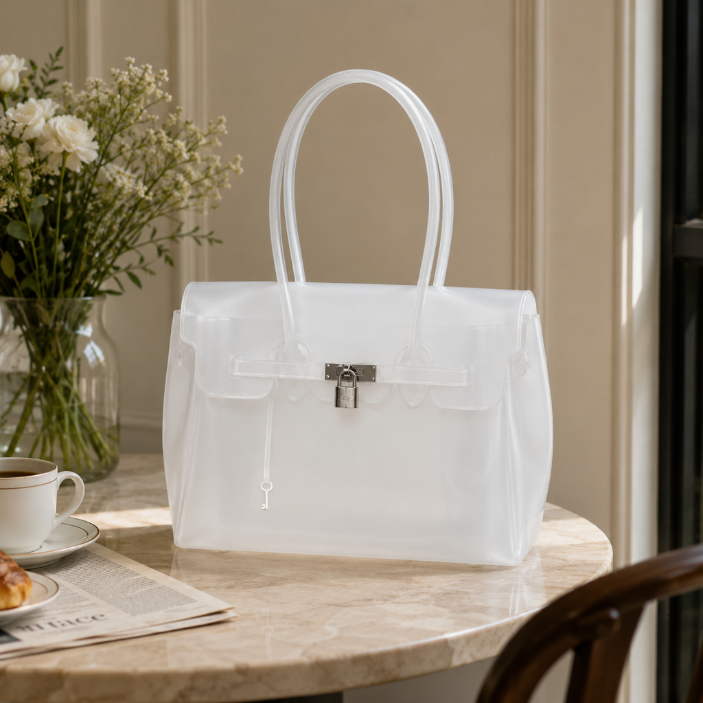 Petalune Lock Tote Bag for Women | Asverra