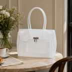 Petalune Lock Tote Bag for Women | Asverra