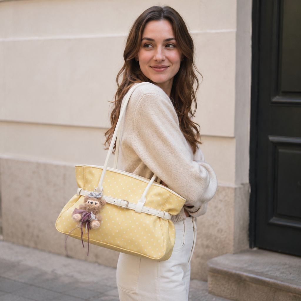 Sac cabas à pois Taffira