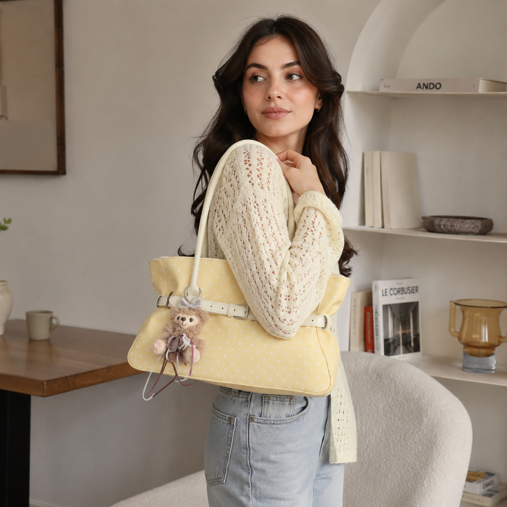 Sac cabas à pois Taffira