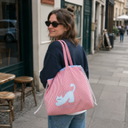 Zephyra Cat Patch Tote Bag