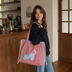Zephyra Cat Patch Tote Bag
