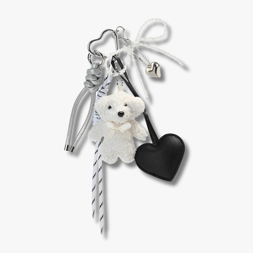Asverra Cuddle & Heart Bag Charm