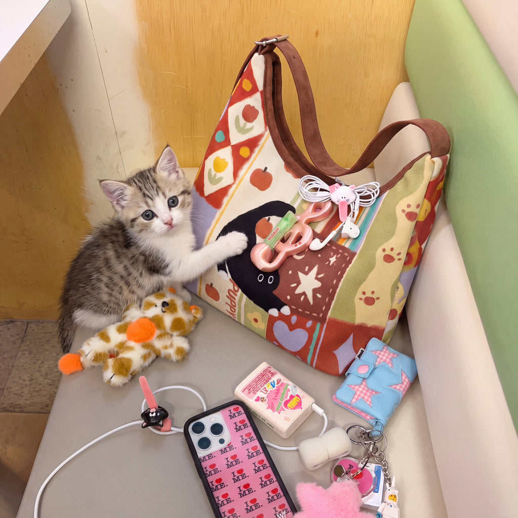 Mirano Cat Art Shoulder Bag