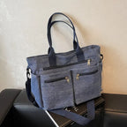 Asverra Kanna Two-Tone Canvas Bag
