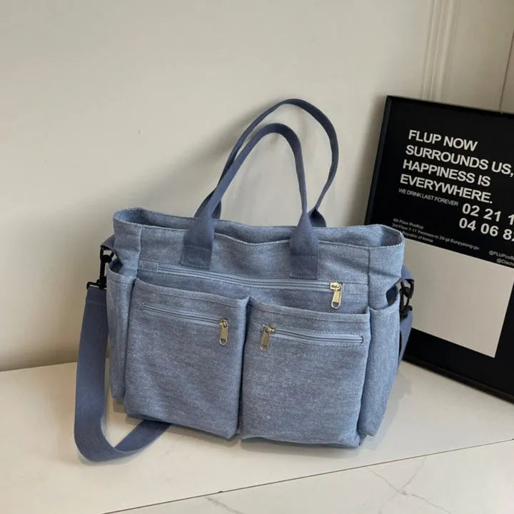 Asverra Kanna Two-Tone Canvas Bag