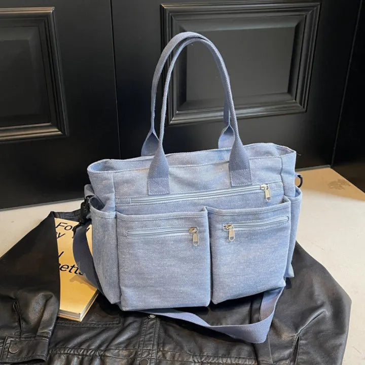 Asverra Kanna Two-Tone Canvas Bag