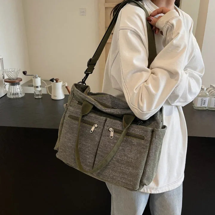 Asverra Kanna Two-Tone Canvas Bag