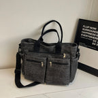 Asverra Kanna Two-Tone Canvas Bag