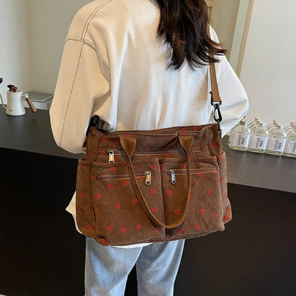 Asverra Kanna Berry Corduroy Bag