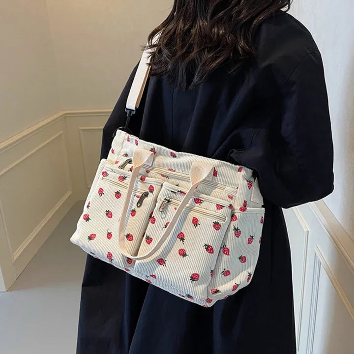 Asverra Kanna Berry Corduroy Bag