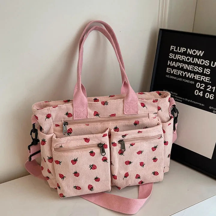 Asverra Kanna Berry Corduroy Bag