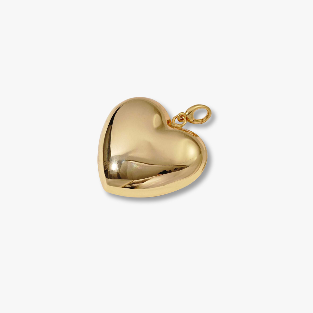 Asverra Golden Heart Bag Charm