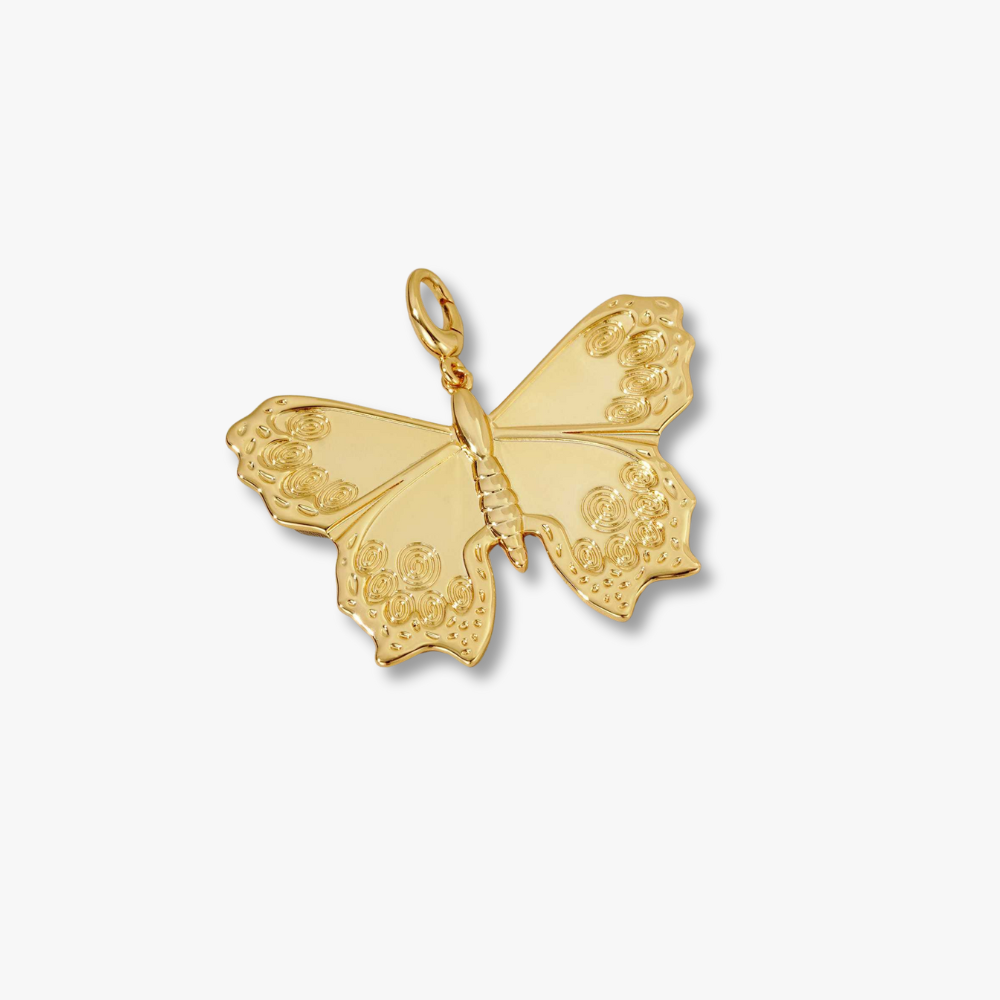 Asverra Golden Butterfly Bag Charm