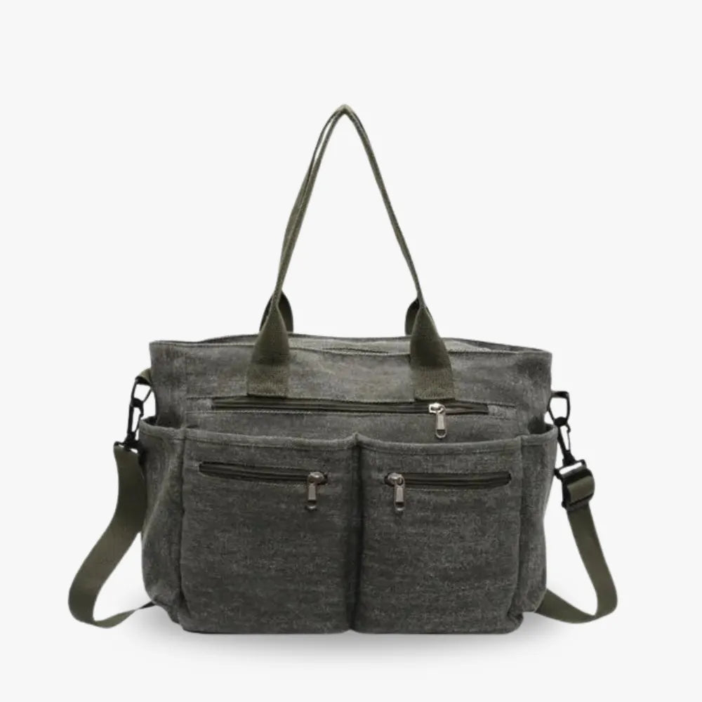 Asverra Kanna Two-Tone Canvas Bag