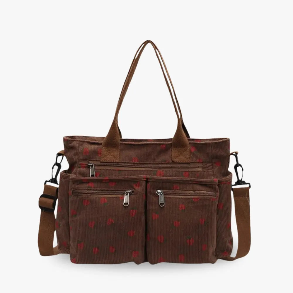 Asverra Kanna Berry Corduroy Bag