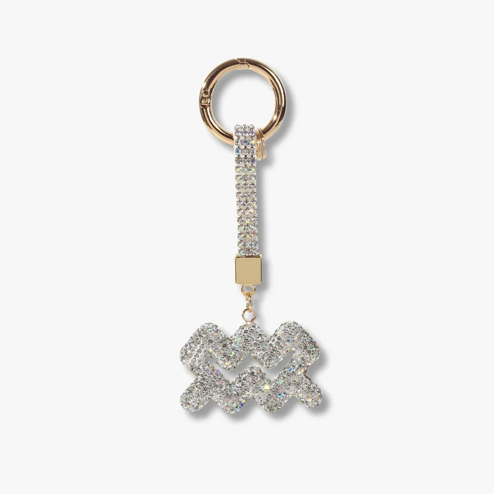Asverra Zodiac Sparkle Bag Charm