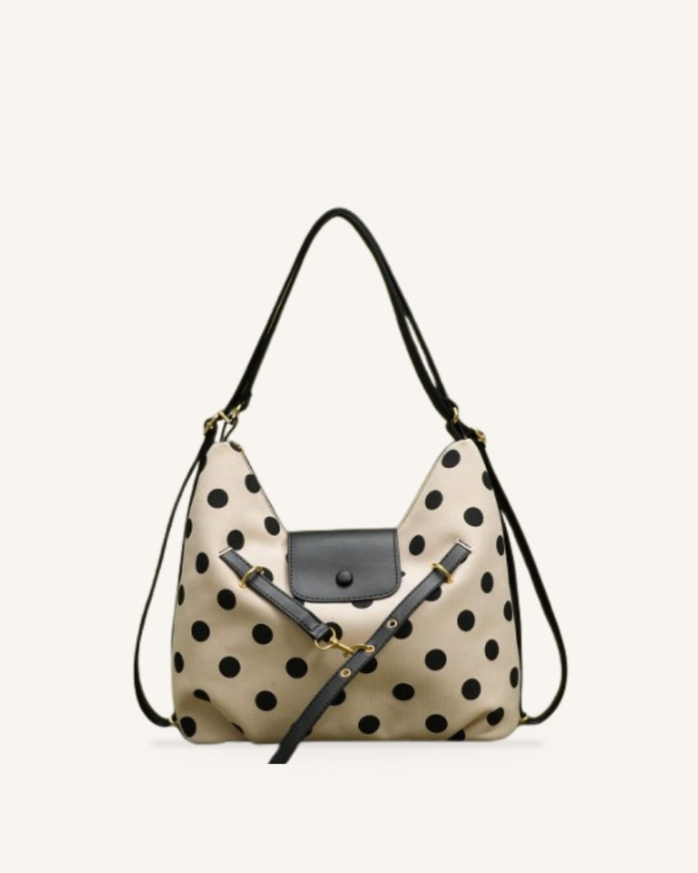 Dottara Schultertasche mit Punktemuster Hauptbild