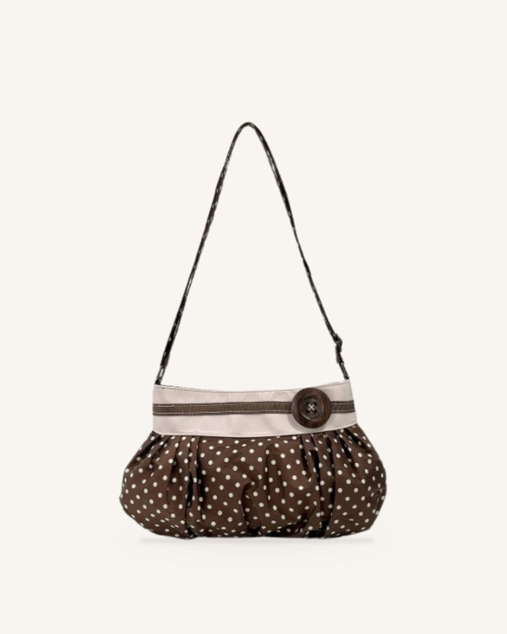 Elara wolkenförmige Schultertasche mit Punktemuster Hauptbild