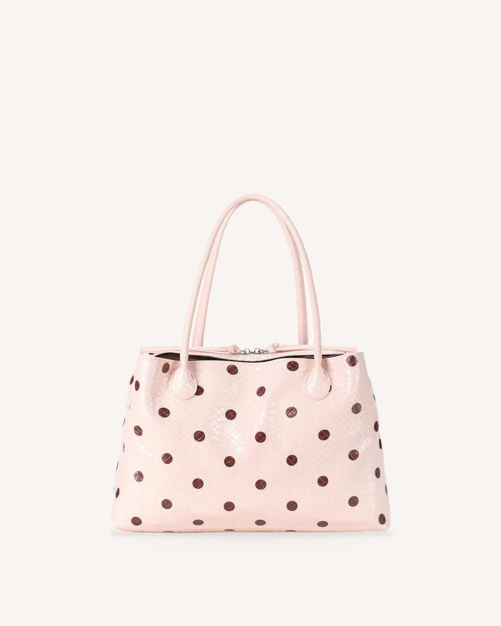 Pralinette Polka Dot Vegan Leather Shoulder Bag - Pink Hauptbild