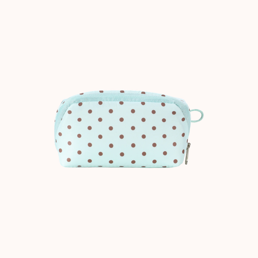Baciella Two-Compartment Makeup Pouch - Mint Green