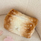Bichelle Deer Charm Beauty Bag - top view showing the zip