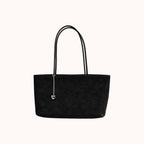 Daimée Suede-Look Shoulder Bag - Black