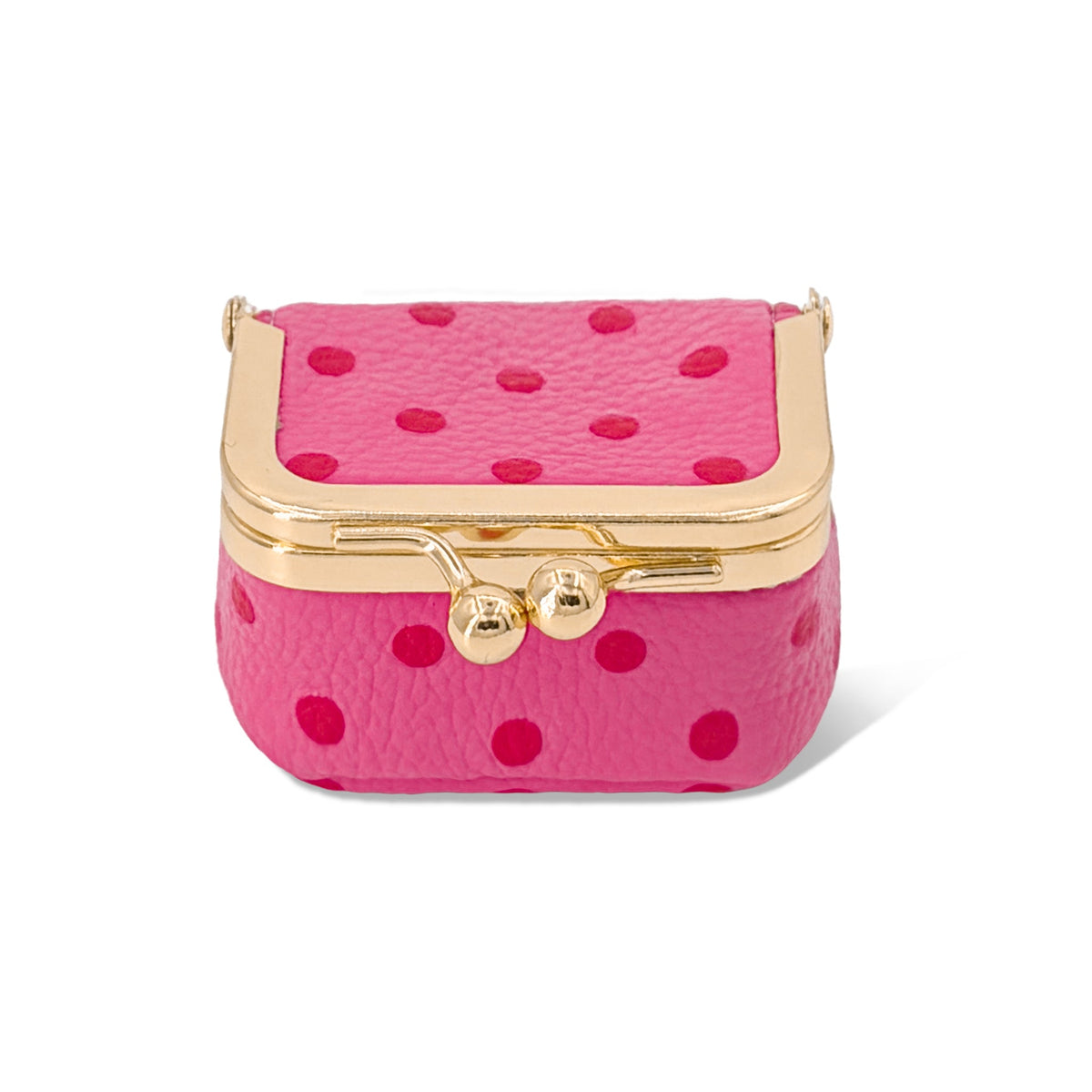 Écrinette Kiss-Lock Jewelry Case - front view in Bubblegum Pink Main image