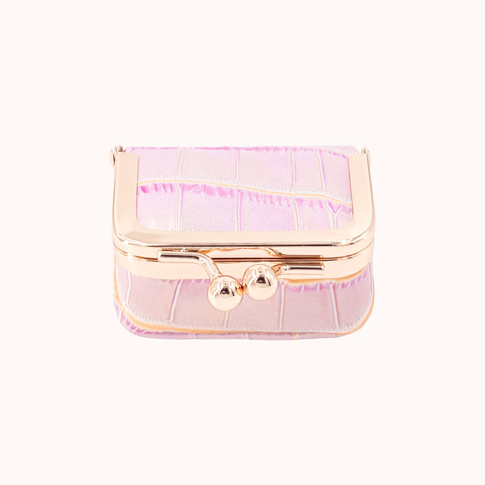 Écrinette Kiss-Lock Jewelry Case - Blush Mauve
