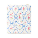 Églantine Rose Print Laptop Sleeve - 11 inch front view in Blue Floral
