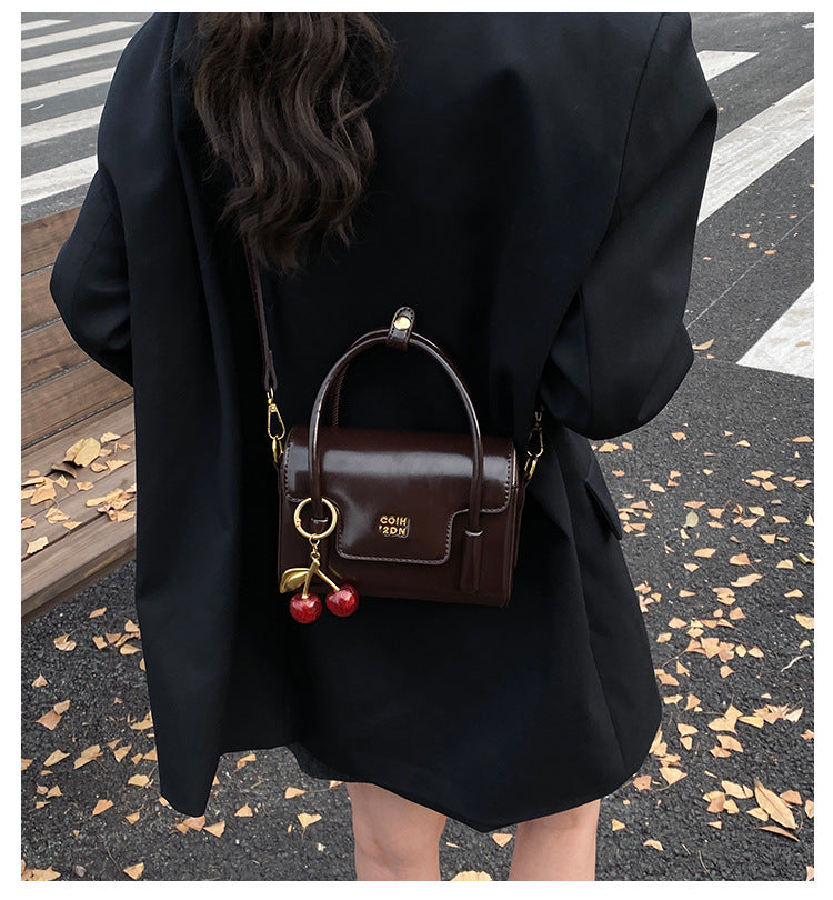 Cerise Cherry Charm Mini Handbag for Women | Asverra