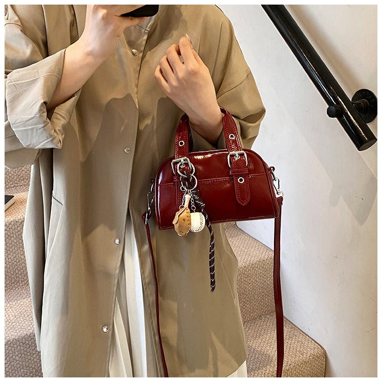 Rivelle Glossy Mini Handbag for Women | Asverra