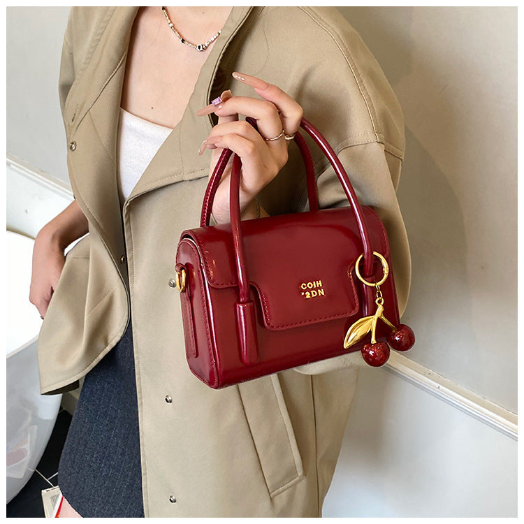 Cerise Cherry Charm Mini Handbag for Women | Asverra