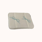 Nastrina Double Bow Laptop Sleeve - White
