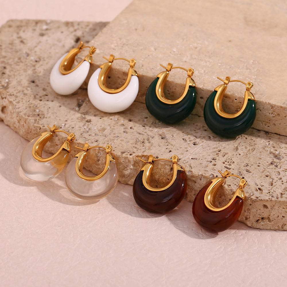 Asverra Cerchio Horseshoe Earrings