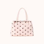 Pralinette Polka Dot Vegan Leather Shoulder Bag - Pink