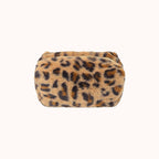 Savanelle Plush Animal Print Beauty Bag - Leopard