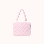 Souffléa Puffy Quilted Laptop Sleeve - Pink