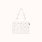 Souffléa Puffy Quilted Laptop Sleeve - White