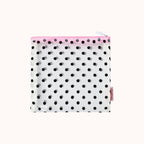 Tulléa Polka Dot Mesh Beauty Bag - Black Dot